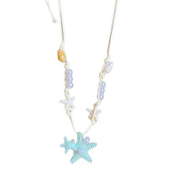 Ocean-Inspired Seashell Starfish Fish Pendant Necklace