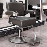 Professional Hydraulic Reclining Barber Chair for Salon Hair Styling and Cutting