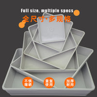 Square Plant Pot Saucer Drip Tray for Indoor Outdoor Plants, Waterproof Plastic Base for Small to Large Planters