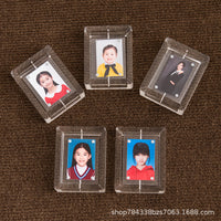 Mini Acrylic Photo Frame Rotating Display for 2-inch Photos