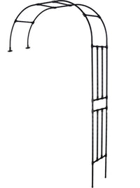 Half-Arch Garden Trellis for Climbing Plants, Wall-Mounted Metal Arched Pergola for Outdoor Indoor Patio