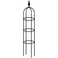 Garden Climbing Plant Trellis for Roses and Clematis, European Style Iron Flower Support Stake