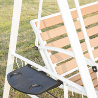 Outdoor Multi-Person Sunshade Swing Chair Patio Garden Leisure Rocking Chair Balcony Hanging Basket