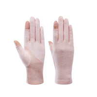 Women's Thin Fingerless UV Protection Gloves for Driving Cycling Outdoor Activities