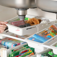 Japanese Style Under-Sink Storage Rack Expandable Shelf Organizer for Cabinets