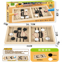 Fast-Paced Sling Puck Board Game for Kids and Families, Interactive Tabletop Football/Basketball Game