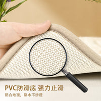 Super Soft Chenille Jacquard Non-Slip Bath Mat Set Absorbent Doormat for Bathroom Entryway