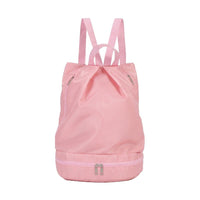 Dry Wet Separation Drawstring Backpack for Beach, Swim, Gym, Travel