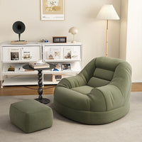 Tatami Lazy Sofa with Footrest, Single Lounge Chair for Bedroom Living Room Balcony