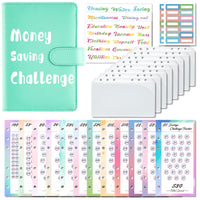 A6 Macaron Budget Binder with Cash Envelopes and Savings Challenge Notebook