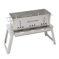 Portable Stainless Steel Folding BBQ Grill for Outdoor Camping and Home Patio