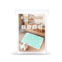 Summer Ice Silk Cooling Pet Mat for Cats and Dogs, 3D Five-Layer 8mm Thick Waterproof Non-Slip Pad