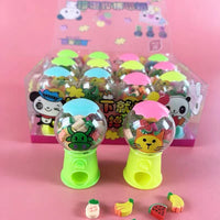 12-Pack Rainbow Cartoon Mini Erasers for School & Kindergarten Gifts