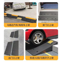 Rubber Curb Ramp for Driveways and Thresholds, Anti-Slip Car Access Slope Pad