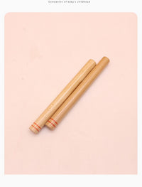 Orff Percussion Instrument Set for Kids - Tambourine, Castanets, Wood Block, Maracas, Double Tone Block