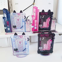 Cyberpunk Photo Frame Display Stand for Idol Star Photos and Small Cards