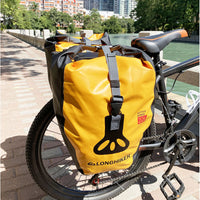 Waterproof Bicycle Pannier Bag 50L, Rainproof Rear Rack Bag for Long-Distance Cycling, Bike Touring Gear