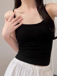 Women's American Style Adjustable Strap Padded Camisole Top