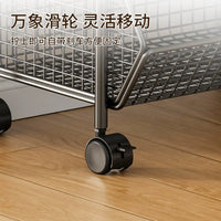 Multi-layer Rolling Utility Cart with Wheels for Kitchen Storage, Snacks, Vegetables, and Fruits