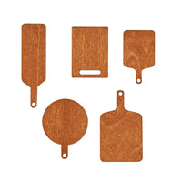 Miniature Wooden Tray and Kitchen Utensil Set for Dollhouse Decor and Play