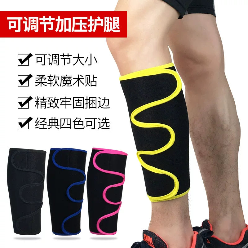 Unisex Compression Calf Sleeves with Adjustable Strap for Running Cycling Basketball Soccer