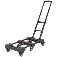 Foldable Portable Hand Truck with Brake and Six Wheels for Home and Outdoor Use