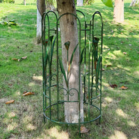 Outdoor Wrought Iron Round Trellis for Climbing Plants Garden Arch
