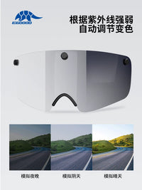 EKOODA Kids' Bike Helmet with Magnetic Goggles for Boys, Girls, and Teens - Cycling and Skating Protective Gear