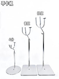 BJD Doll Stand with Waist Clip for 1/3, 1/4, 1/6 Scale Dolls, Stainless Steel