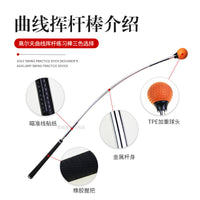 Golf Swing Trainer Aid for Beginners - Release Head Practice Stick