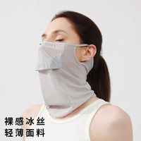 Unisex Ice Silk Breathable Sun Protection Neck Gaiter for Outdoor Sports and Cycling