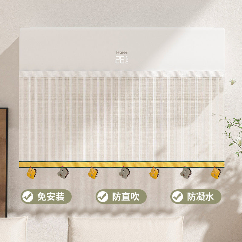 Air Conditioner Wind Deflector for Home Use, Anti-Direct Blowing, No-Drill Installation with Magic Tape