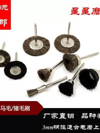Rotary Tool Wire Brush Set for Polishing, Rust Removal, and Cleaning Wood, Metal, and Carvings