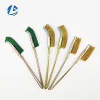 Mini Stainless Steel Wire Brush Set with Iron Handle for Rust Removal and Cleaning