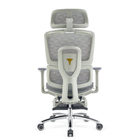 Ergonomic Office Chair with Reclining Backrest and Lumbar Support for Dormitory and Computer Desk
