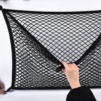 Car Seat Storage Mesh Net Organizer Double Layer Hanging Barrier Pocket