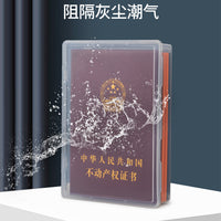 Clear A4 Plastic Storage Box for Documents, Tickets, and Stationery