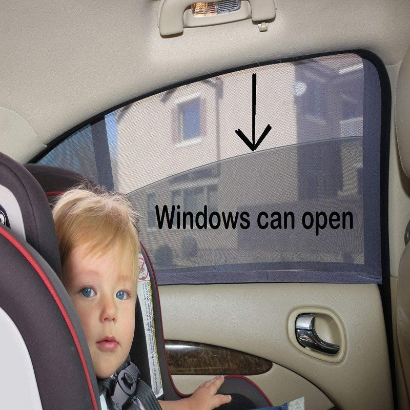 Car Window Mosquito Net Sun Shade for Insect Protection and Ventilation