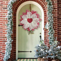 Easter Valentine's Day Wreath Artificial Flower Garland Wall Hanging Decor