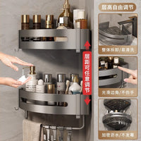 Space Aluminum Corner Shower Caddy Wall Mounted No-Drill Bathroom Storage Organizer