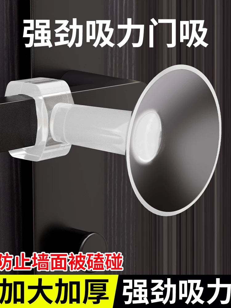 Silicone Door Stopper Wall Protector - Self-Adhesive, Punch-Free, Noise-Reducing Door Handle Bumper for Home and Office