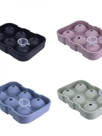 Silicone 6-Sphere Ice Cube Mold for Whiskey and Beverages