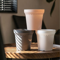 Thickened Desktop Imitation Terracotta Pot Simple Plastic Flower Pot for Home Gardening Succulents and Green Plants