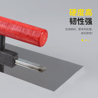 Masonry Trowel with Long Wooden Handle, Stainless Steel Plastering Tool