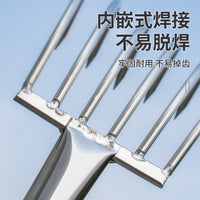 Seashell Clam Rake Set with Long Handle for Beachcombing and Crabbing