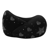 Memory Foam U-Shaped Neck Pillow for Travel with Storage Bag