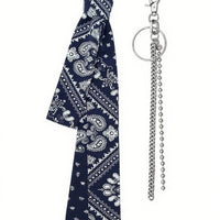 Japanese Retro Blue Casual Belt Scarf Waist Accessory for Couples