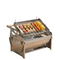 Portable Stainless Steel Flip BBQ Grill for Outdoor Camping and Picnics