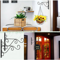Outdoor Wall Mounted Plant Hanger Bracket for Garden Patio Decoration
