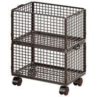 Foldable Rolling Under-Desk Bookshelf Storage Cart for Home Office and Students